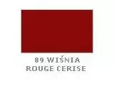Krem do renowacji do skór gładkich Saphir czerwony - próbnik koloru z podpisem 89 Wiśnia / Rouge cerise