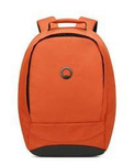 Plecak miejski z poliestru unisex Delsey Securban na laptopa 13 mały pomarańczowy