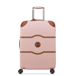 Walizka twarda z materiału unisex Delsey Chatelet Air 2.0 średnia 66 cm różowa