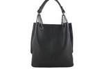 Torebka damska shopper skórzana Barberini's 810-1 czarna