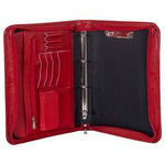 Aktówka organizer skórzany unisex Tizano BWS07 biwuar A4 czerwony