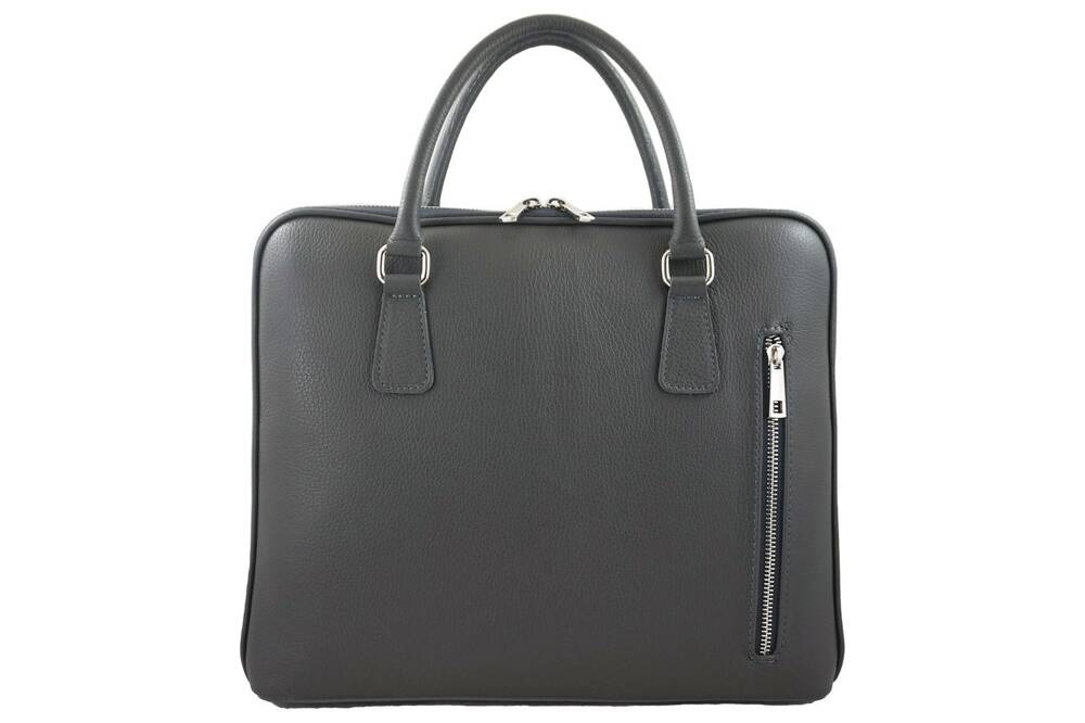 Torba ze skóry naturalnej damska Barberini's 899-28 aktówka A4 ciemnoszara - cecha produktu