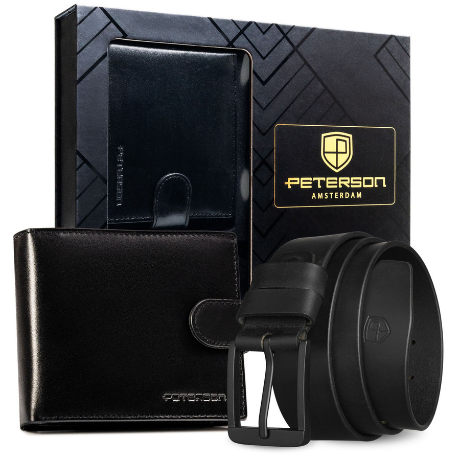 Czarny zestaw prezentowy Peterson N992L-WK w pudełku