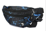 Saszetka męska nerka biodrówka czarno-niebieska Beltimore B91