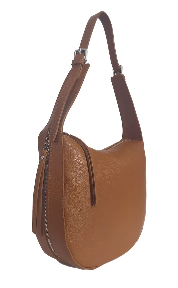 Torebka skórzana damska Vera Pelle LBB55C na ramię A4 camel - cecha produktu