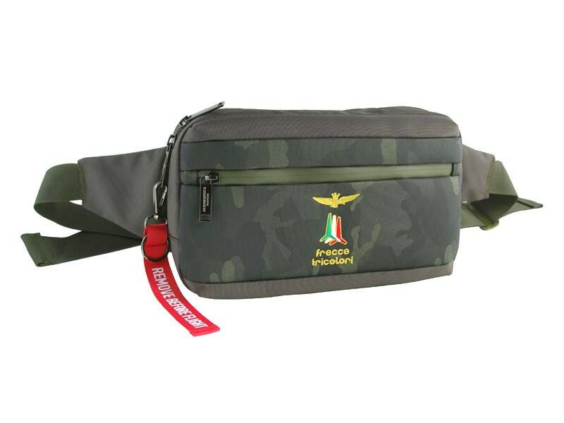Saszetka biodrowa nerka męska zielona moro - Aeronautica Militare AM-522 VE - widok ogólny produktu
