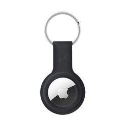 Brelok do Apple AirTag (czarny) Crong Silicone Case with Key Ring
