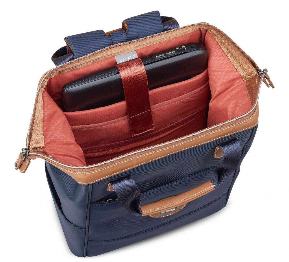 Plecak z poliestru unisex Delsey Chatelet Air 2.0 plecak na laptopa 14 cali niebieski - cecha produktu