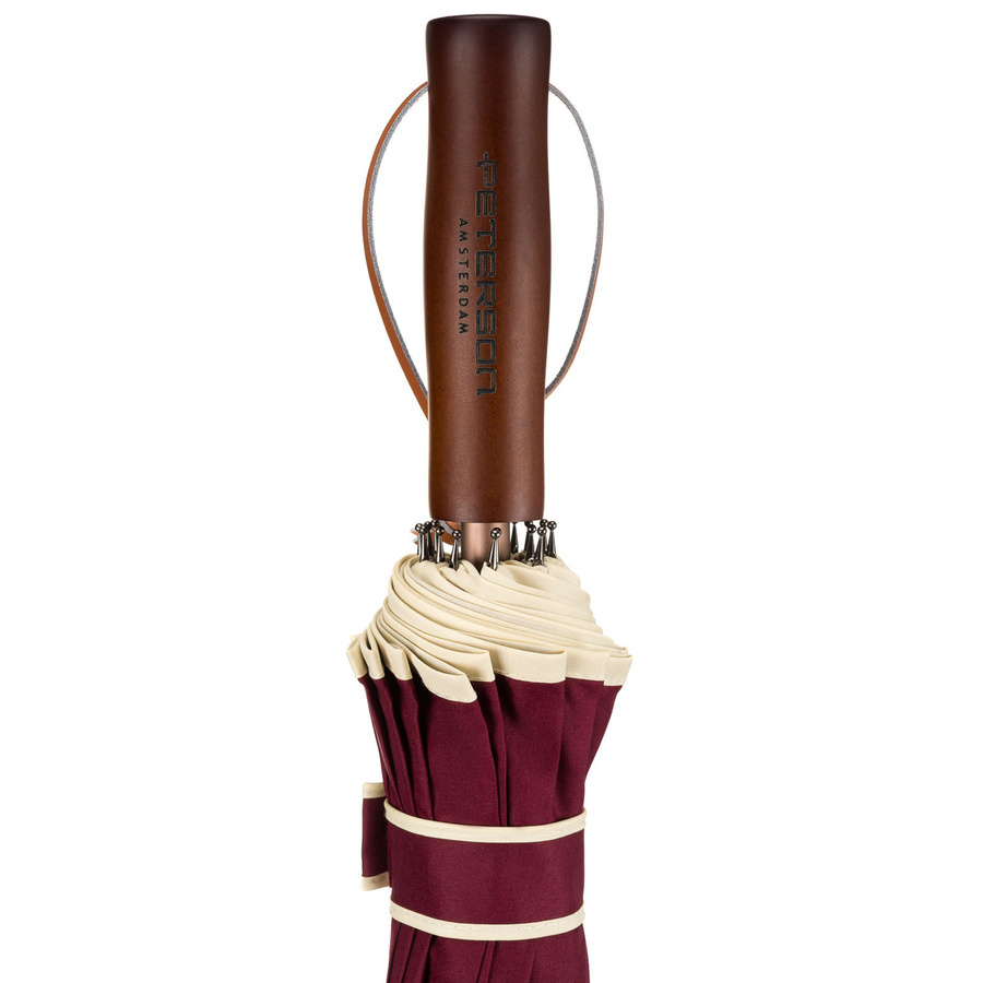 Złożony czerwony parasol Peterson UMB-02L