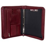 Skórzany biwuar organizer bordowy Tizano BWS07