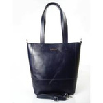 Torebka skórzana damska la BOMBA SB4010BS shopper bag A4 granatowa