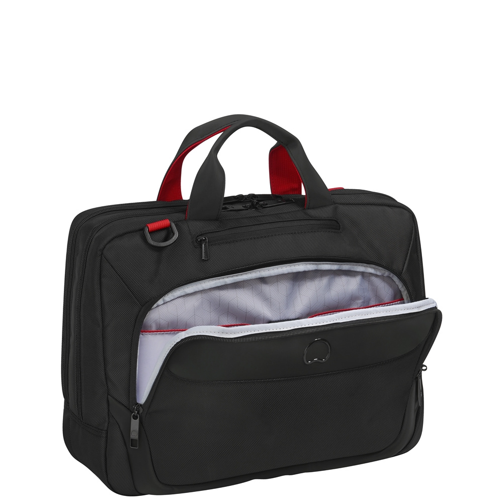 Torba materiałowa męska Delsey Parvis Plus torba na laptopa A4 czarna - cecha produktu