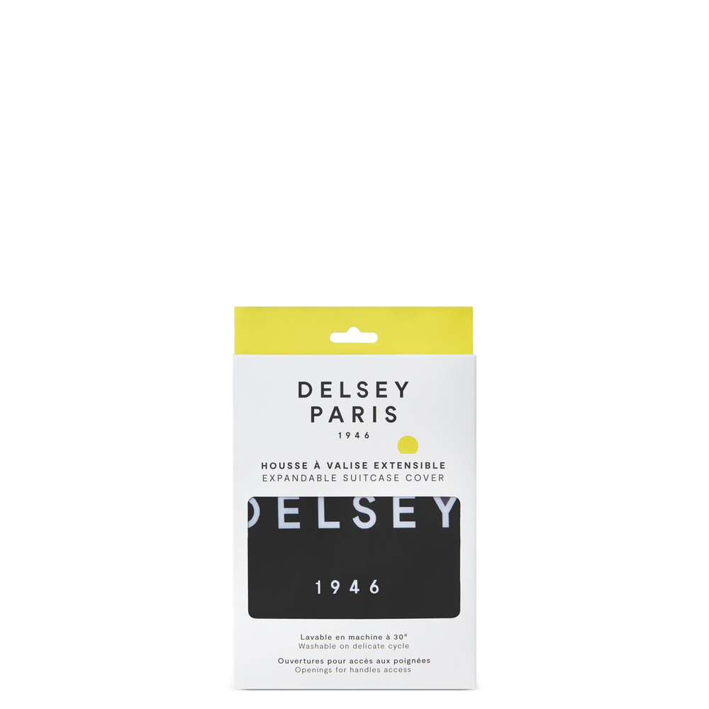 Pokrowiec na walizkę materiałowy unisex Delsey S ochraniacz bagażu czarny - cecha produktu