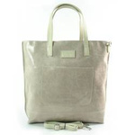 Torebka skórzana damska VERA PELLE X87RR shopper bag A4 róż pudrowy