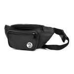 Skórzana saszetka biodrówka nerka męska czarna Beltimore F40