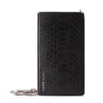 Etui do smartfonów uniwersalne z 2 kieszeniami na karty w/sliver chain XL (czarny) PURO GLAM Chain