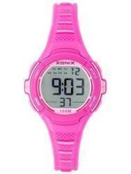 ZEGAREK DAMSKI SPORTOWY RÓŻOWY XONIX BAC-001 - WODOSZCZELNY Z  ILUMINATOREM (zk547a)