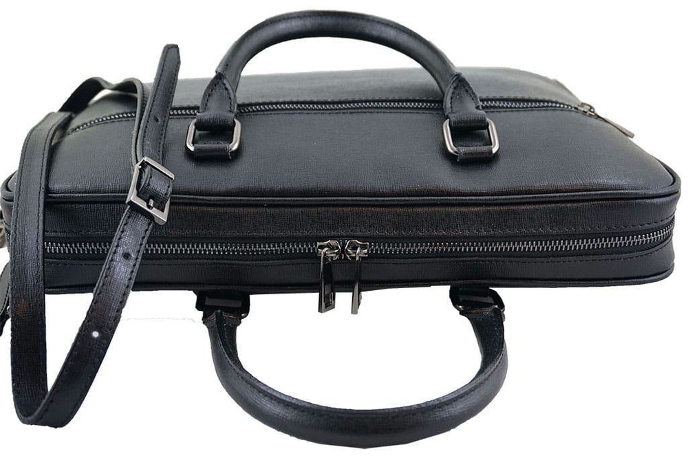 Torba skórzana unisex Barberinis 488-1 klasyczna na laptopa A4 czarna - cecha produktu