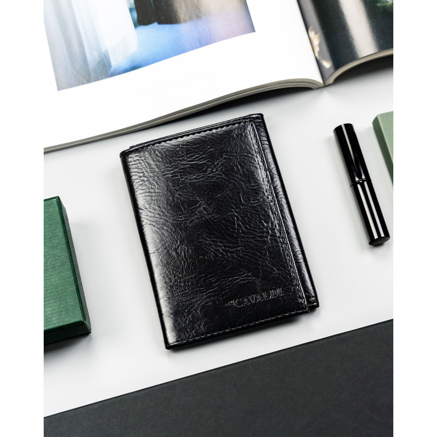 Czarne etui na karty 4U Cavaldi F18-PAL50 pionowe