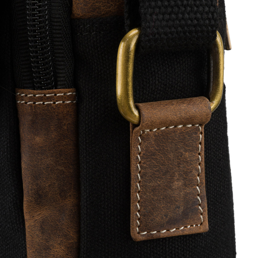 Listonoszka ze skóry naturalnej męska Always Wild AW-S02-MHC crossbody czarno-brązowa - cecha produktu