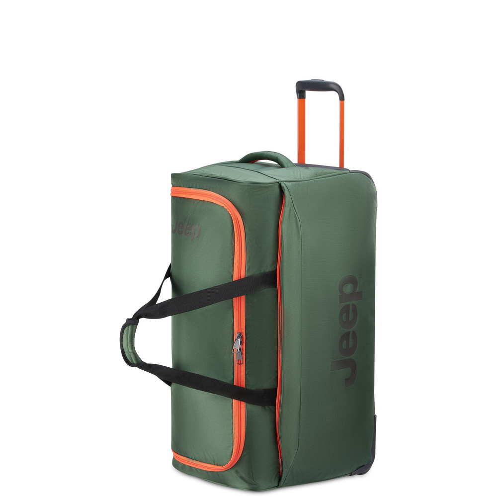 Torba podróżna z materiału wodoodpornego unisex Delsey Jeep JS009D na kółkach duża zielona - cecha produktu