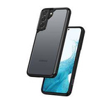 Etui Samsung Galaxy S22+ (czarny) Crong Hybrid Clear Cover