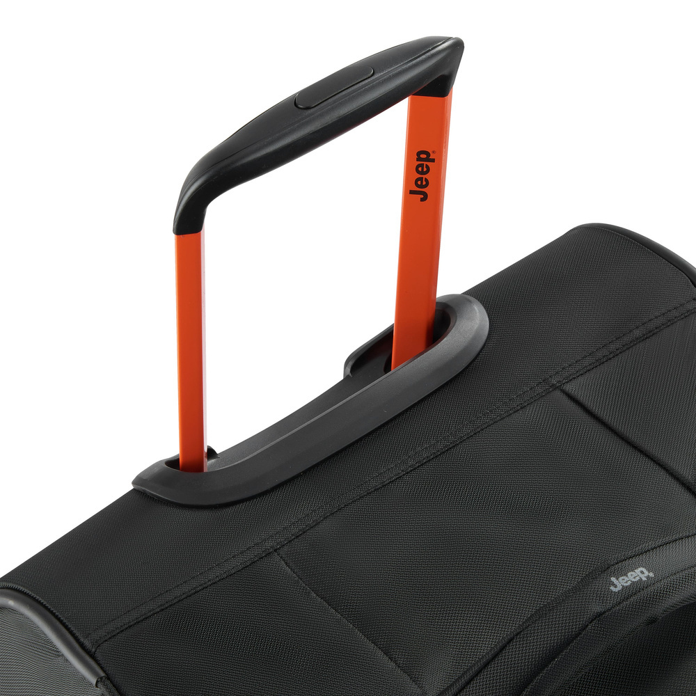 Torba podróżna materiałowa unisex Delsey Jeep JS009D na kółkach duża czarna - cecha produktu