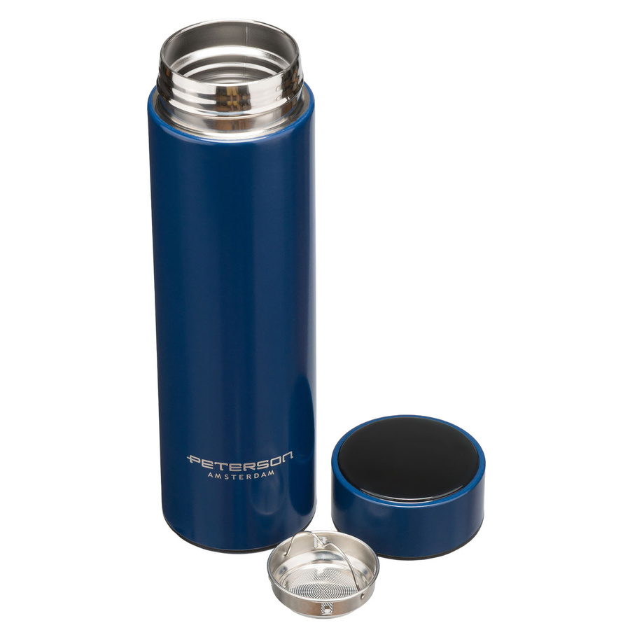 Termos ze stali nierdzewnej unisex Peterson TE-02 z LED 480 ml granatowy - cecha produktu