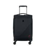 Walizka kabinowa z materiału unisex Delsey New Destination na 4 kółkach mała czarna