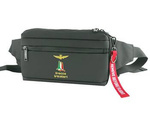 Nerka biodrowa z materiału unisex Aeronautica Militare Drone AM-522 NE saszetka czarna