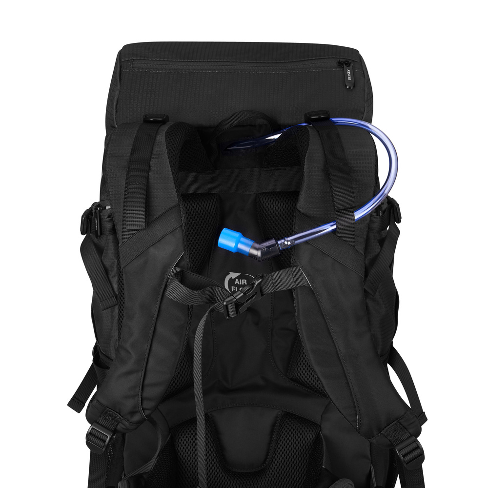 Plecak turystyczny materiałowy unisex Delsey Nomade 40L podróżny czarny - cecha produktu