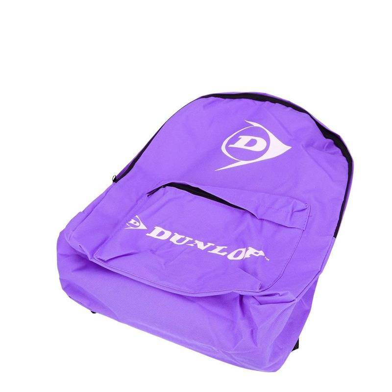 Plecak sportowy z materiału unisex Dunlop turystyczny 20L fioletowy - detale i funkcjonalność