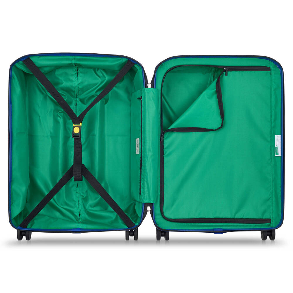 Walizka podróżna z ABS unisex Delsey Benetton United 66 cm średnia biała - cecha produktu