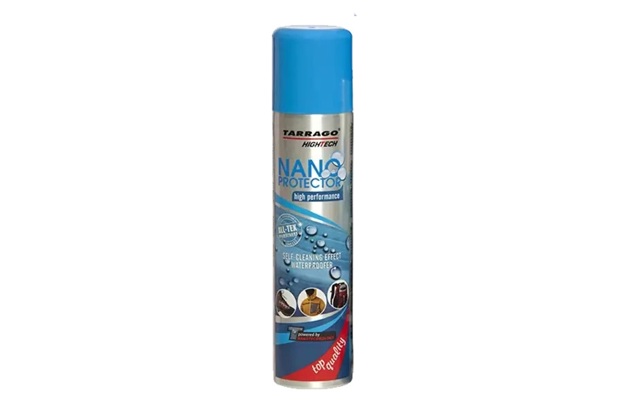 Impregnat w sprayu do skóry i tekstyliów Tarrago - puszka Nano Protector z przodu