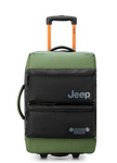 Torba podróżna z materiału unisex Delsey Jeep mała na kółkach zielona