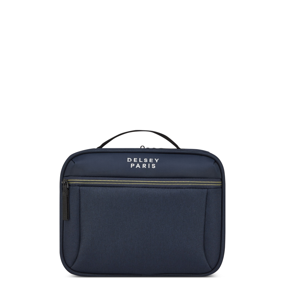 Kosmetyczka z materiału wodoodpornego unisex Delsey Brochant 3 podróżna granatowa - widok ogólny produktu