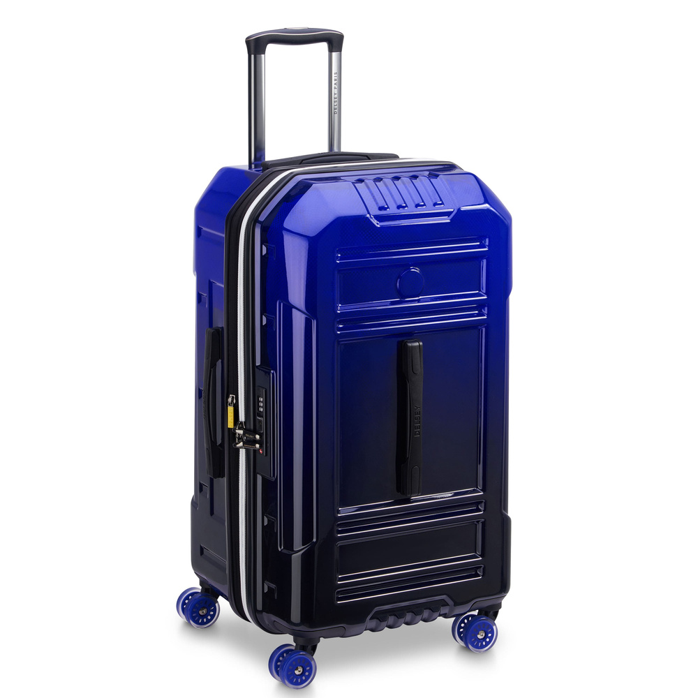 Walizka duża z poliwęglanu unisex DELSEY Rempart twarda 73 cm granatowa - cecha produktu