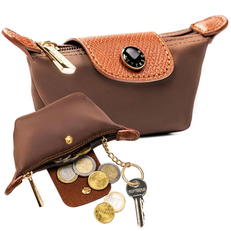 Brązowe etui na klucze Peterson CKY-01