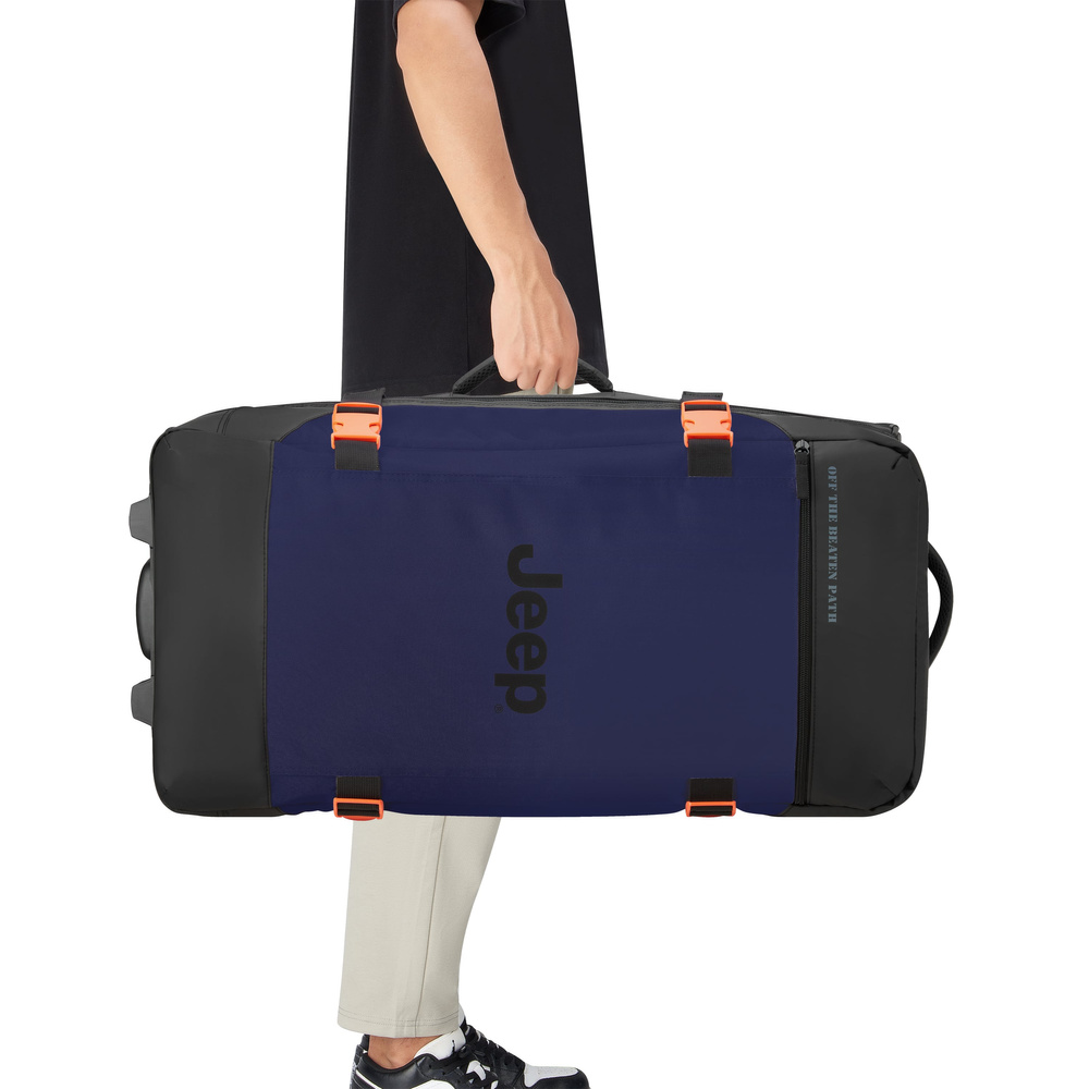 Torba podróżna z poliestru unisex Jeep by Delsey Paris JS007C na kółkach granatowa - cecha produktu