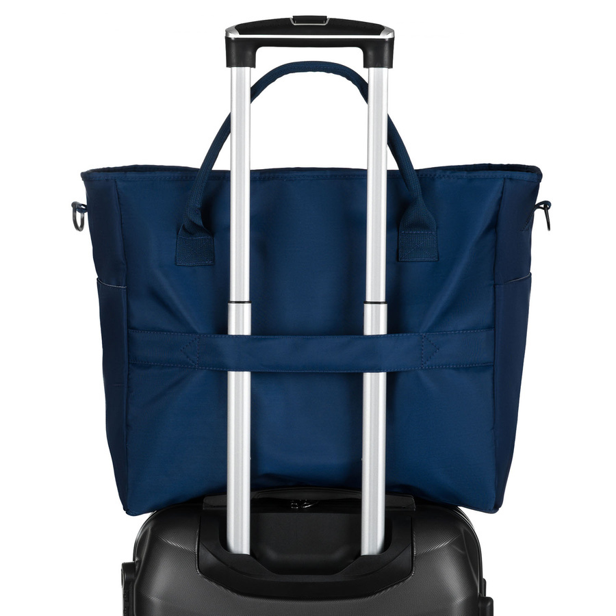 Granatowa torba Peterson 24462 na walizce