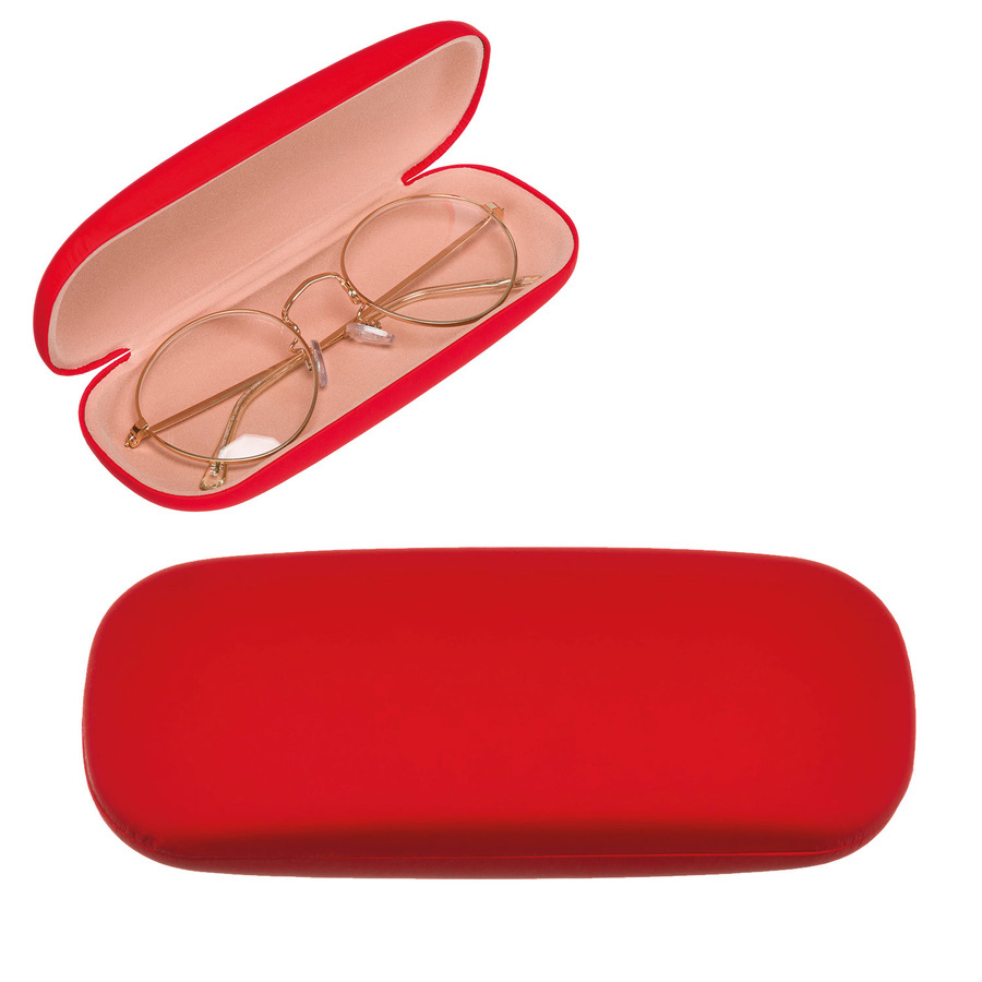 Czerwone etui na okulary 4U Cavaldi R-1401 z okularami