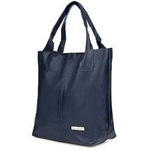 Torebka damska shopper skórzana Beltimore F18 granatowa