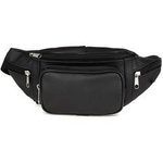 Skórzana nerka męska saszetka biodrówka czarna - Beltimore F41