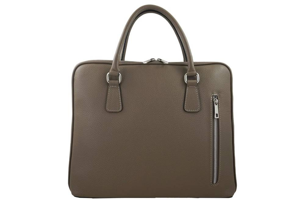 Torba ze skóry naturalnej damska Barberini's 899-9 aktówka A4 ciemnobeżowa - cecha produktu