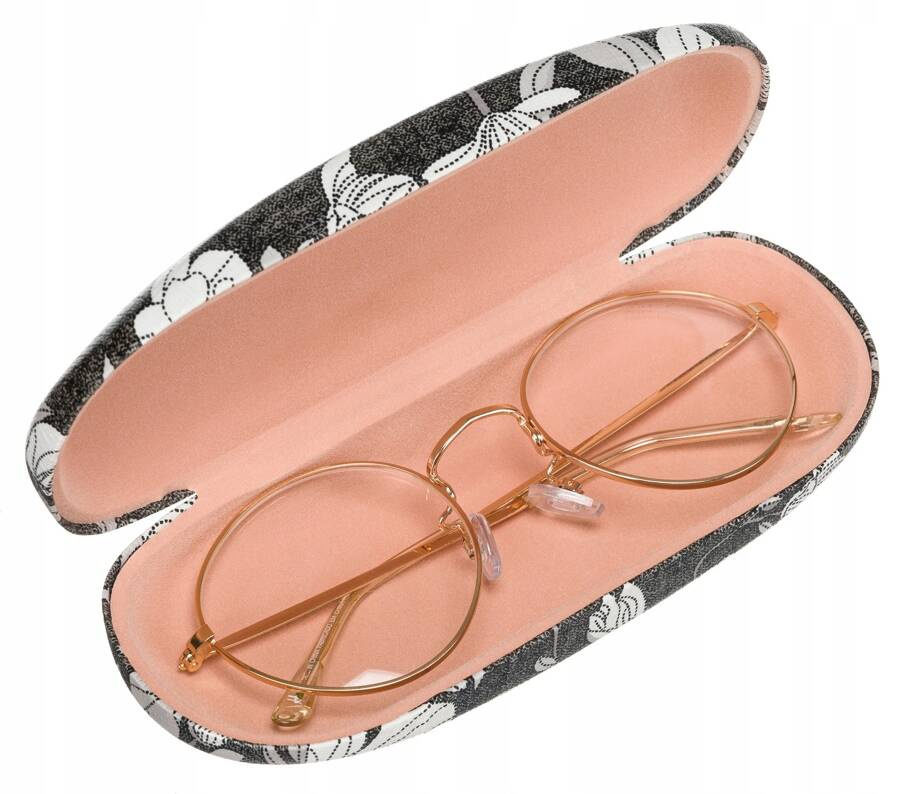 Okulary w otwartym czarnym etui 4U Cavaldi W-1428-BL