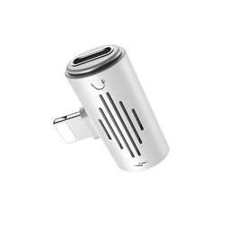 Adapter złącza Lightning na 2x Lightning, biały Borofone