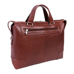 Torba skórzana unisex McKlein Arcadia 88764 aktówka na laptopa 17 A4 brązowa