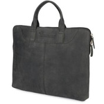 Teczka unisex skórzana aktówka pokrowiec na laptopa 13 Beltimore S13 czarna