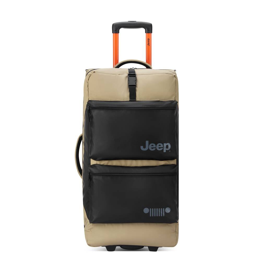 Torba podróżna materiałowa unisex Delsey Jeep miękka na kółkach średnia beżowa - cecha produktu