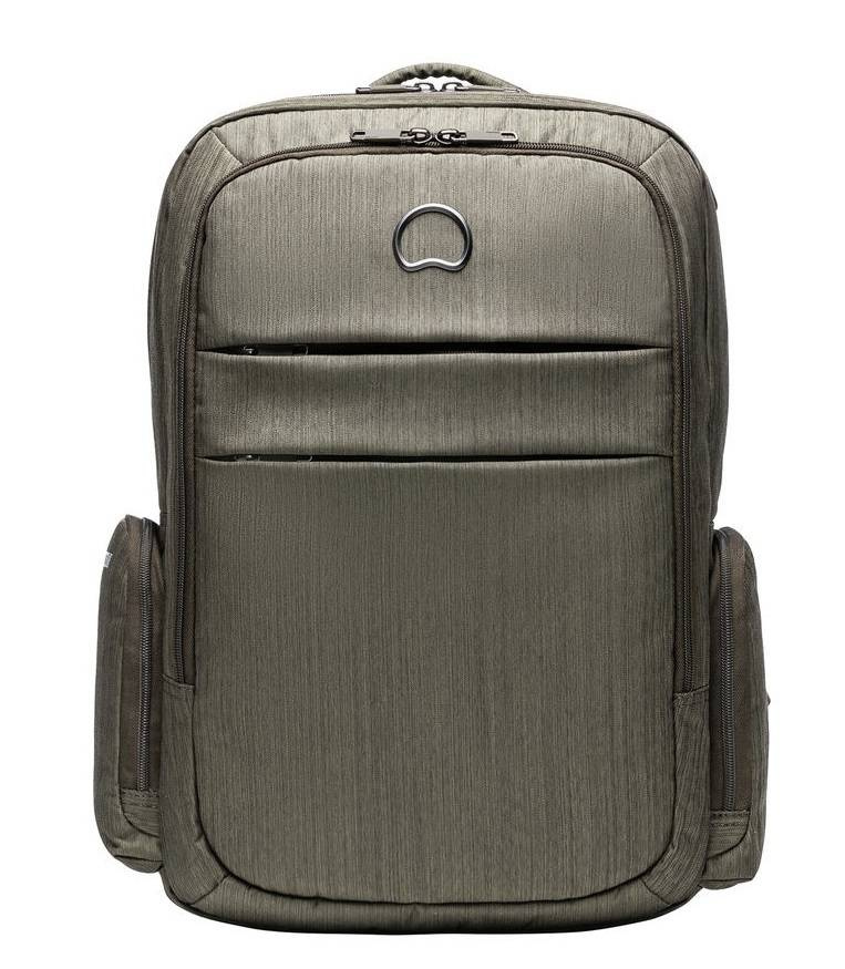 Plecak na laptopa z materiału unisex Delsey Clair miejski 15.6 zielony khaki - cecha produktu